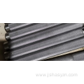 Embossing shaft for mechanical equipment components